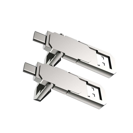 Kit de 2 Memorias USB Dual de 128GB / USB-C y USB