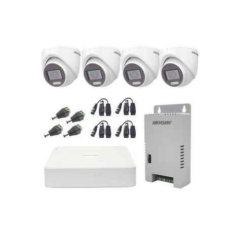 KIT TurboHD 1080p / DVR 4 Canales con audio por c
