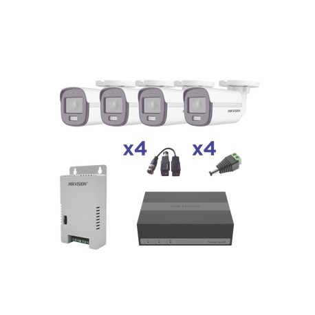 KIT COLORVU TURBOHD 1080p Lite / DVR 4 Canales co