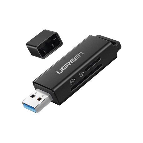 Lector de tarjetas SD portátil USB 3.0 de doble r