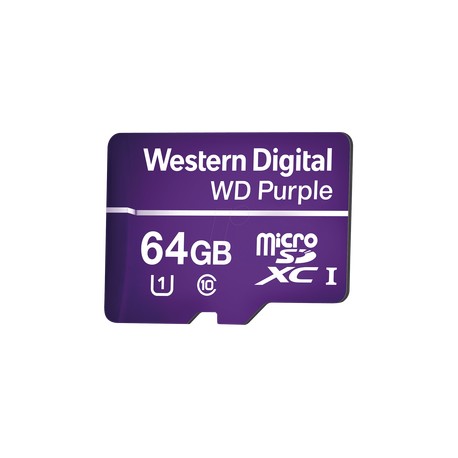 Memoria microSD de 64GB PURPLE, Especializada Par