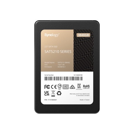 3840 GB SSD , diseñada para Synology NAS