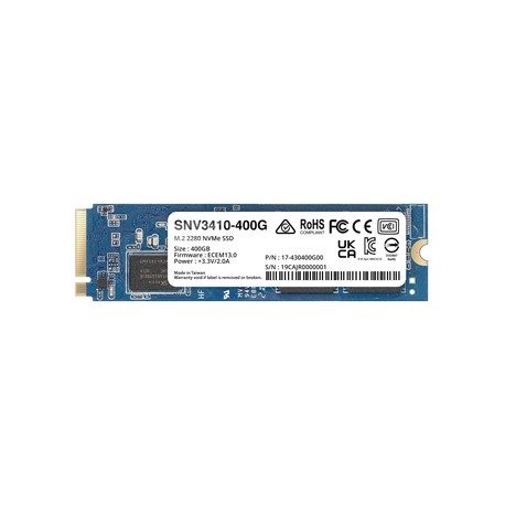 SSD 400GB NVMe M.2 2280, diseñada para Synology N