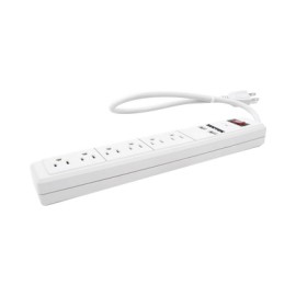 Multicontacto con 6 entradas mas 2 entradas usb