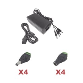 Kit con fuente EPCOM POWER LINE con salida de 12