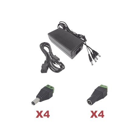 Kit con fuente EPCOM POWER LINE con salida de 12
