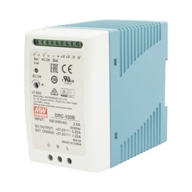 Fuente de poder Riel Din 24V, 100W con Cargador d